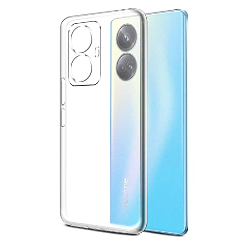 Image of Rubber Back Cover Compatible Model for Realme RMX3686 / 10 Pro Plus 5G - Transparent