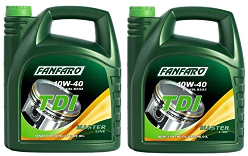 Image of FANFARO TDI 10W40 A3/B3 Semi Synthetic Engine Oil, 501 01 505 00, 10 Litres