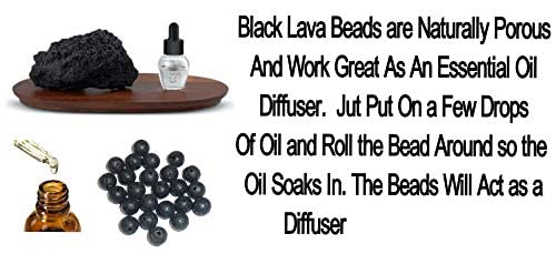 Face Mask Holder Stylish Eyeglass Women Girls Made In Usa Safe Comfortable Decorative Lanyard Strap Necklace Jewelry Chain(Black Lava Beads) #TOP3