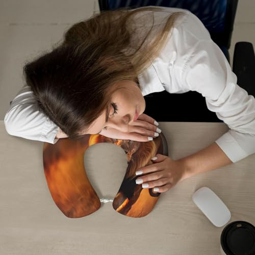 Almohada De Viaje de Fibra de Poliester Negra miniatura 7