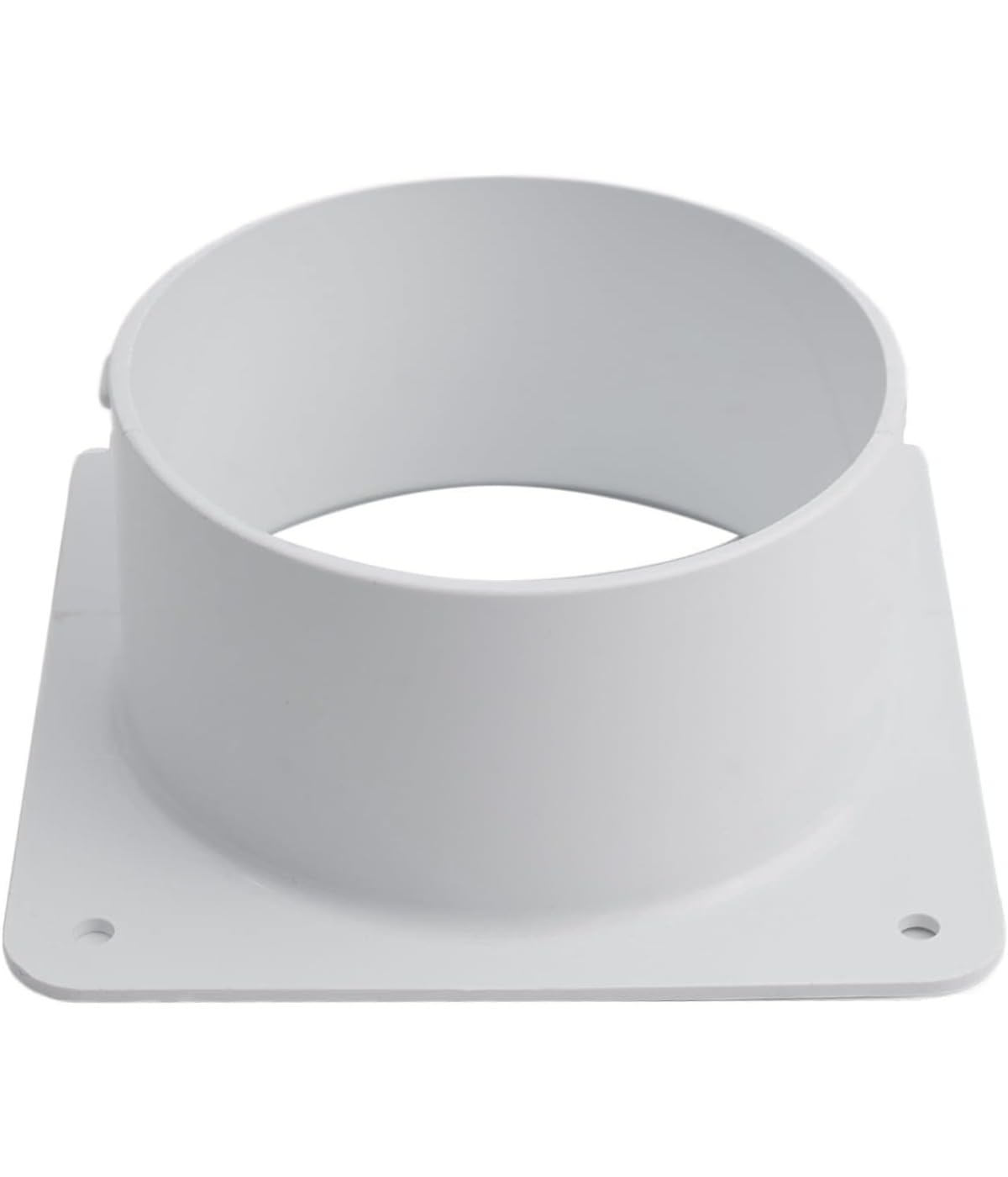 Duct Connector Flange Indoor Outdoor Ventilation Duct Plastic Straight Pipe Flange for Heating/Cooling White 1 Piece (250mm)