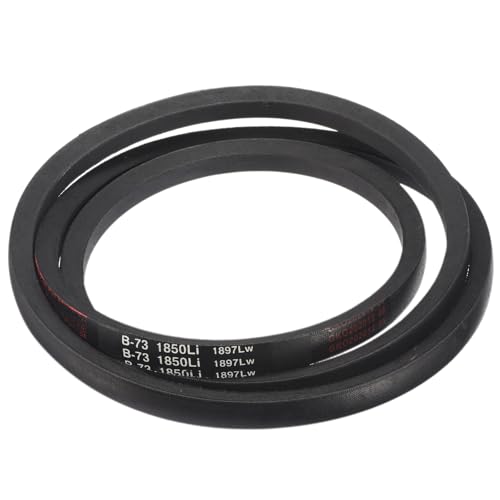 Image of uxcell 3 Pack B73 Classic Wrapped V-Belt, 76 inch Outside Circumference Wrapped Industrial Rubber V-Belt B Profile V-Belt for Industrial Machinery Equipment, Black
