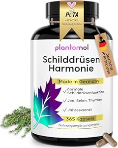 Plantomol Schilddrüsen Harmonie Jod Selen Kapseln 365