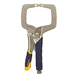 IRWIN Tools VISE-GRIP Fast Release Locking C-Clamp, Regular Tips, 11-inch (19T)