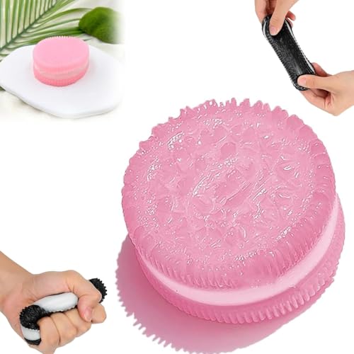 Handmade Silicone Stress Relief Squishy Toy,2025 New Stress Relief Toy,Ultra Soft Decompression Venting Toy,Anxiety and Relaxation Perfect Desk Accessory (Pink)