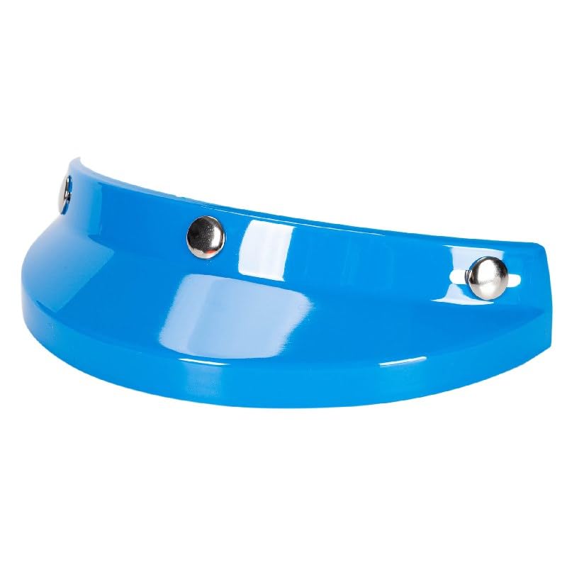 Visière de casque moto classique pour balades urbaines écran bleu