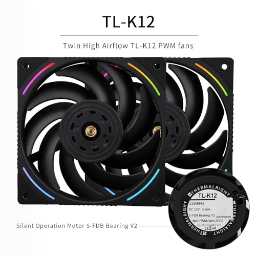 Image of Thermalright Phantom Spirit 120 EVO CPU Air Cooler, 7 Heat Pipes CPU Cooler, Dual 120mm TL-K12 PWM Fan, AGHP 4.0 Technology, S-FDB Bearing, for AMD AM4 AM5 /Intel 1700 /115X /1851 /1200