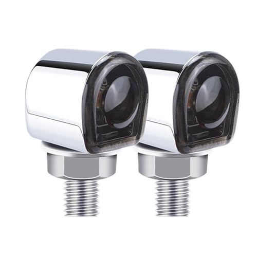 Clignotant moto aluminium feu clignotant 12V de signalisation chrome