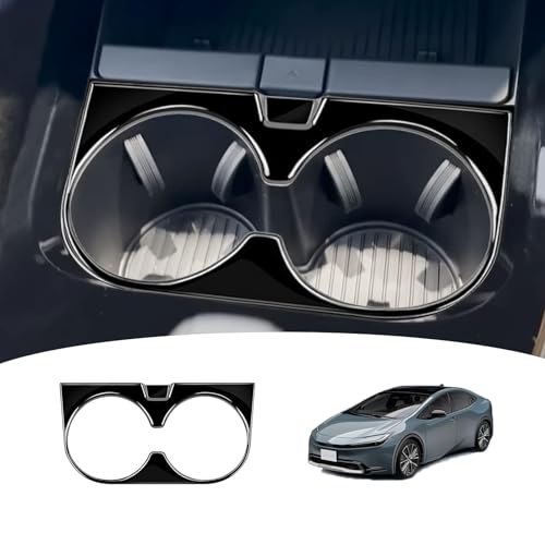【GIKAKU】5代目 プリウス60系 アクセサリー ZVW60 ZVW65 MXWH60 MXWH65 新型プリウス60系アクセサリー ドリンクカップホルダーパネル カップホルダーパネル インテリアパネル 保護パーツ 内装 パーツ 傷防止（ピアノブラック）