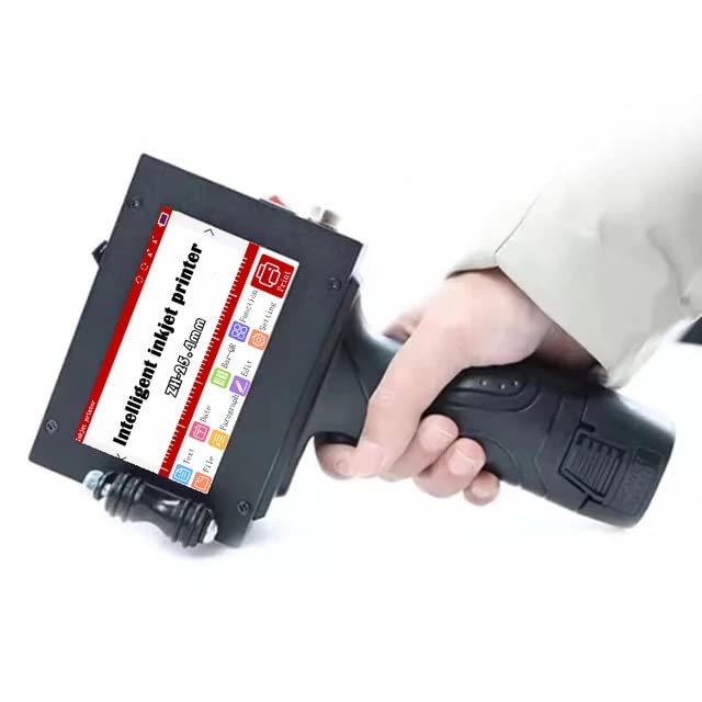A.C.I. PACKAGING 25.4mm Handheld Inkjet Printer Smart Portable Quick-Drying Inkjet Printer with Touch Screen High Definition Label Printer for, Logo, Graphic, Date Coder, Label, QR Code Print 1