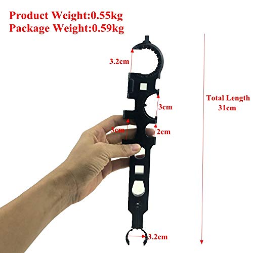Spanner Nut Wrench, Multi Function Survival Wrench Combo Tool