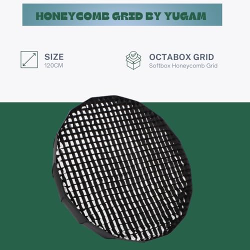 Image of Octagon Honeycomb Soft Grid, Flash Speedlight Umbrella Photo Softbox Reflector, for Softbox Studio Flash Lighting kit Grid (120CM Grid)