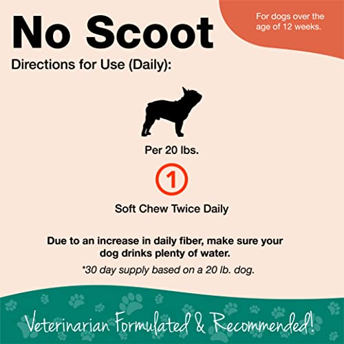 NaturVet - No Scoot for Dogs - 60 Soft Chews - Plus Pumpkin - Supports Healthy Anal Gland & Bowel Function - Enhanced… - Image 7