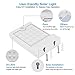 InnoGear Gutter Lights, 24 LEDs Outdoor Solar Lighting Wall Mount Motion Sensor for Security, IP65 Waterproof for Yard Porch Patio, Pack of 4