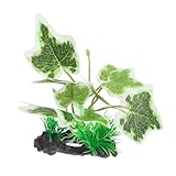 Toyvian Realistas Plantas Artificiales para Acuario Decoración Vibrante de Plástico Abs Accesorio Seguro para Tanque de Peces Acuático Natural y Atractivo