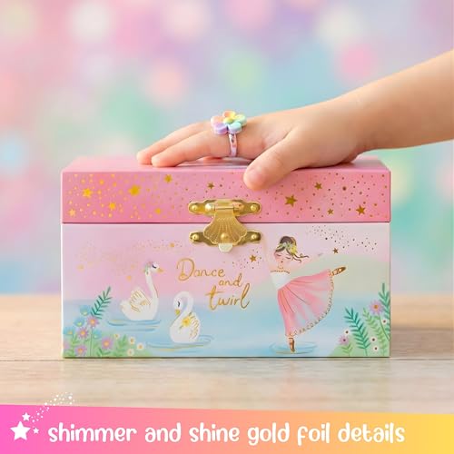 Image of Giggle & Honey Musical Ballerina Jewelry Box for Girls | Music Boxes for Little Girls | Toddler Jewelry Box for 4 Year Old Kids | Toys for Toddlers | Birthday Gifts for Kids 5, 6, 7, 8, 9 Years