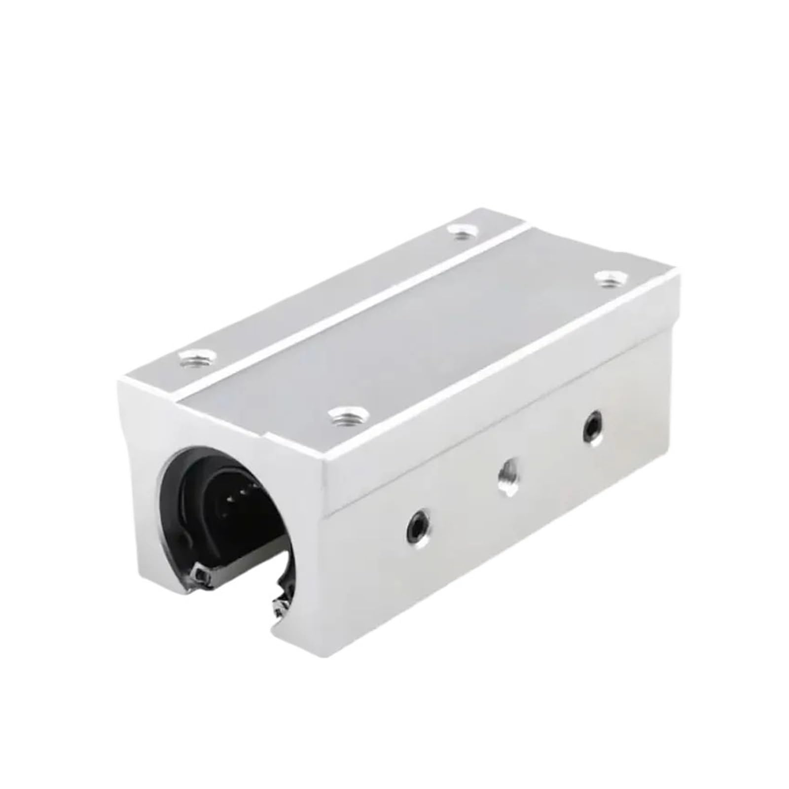 Aluminiumblock SBR12LUU, Kugellager mit linearer Bewegung, 12 mm, Gleitblock, geeignet für die Verwendung der Linearführungsschiene SBR12, CNC, 4 Stück