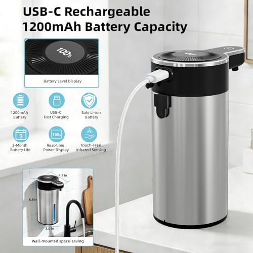Touchless Automatic Liquid Soap Dispenser for Kitchen - image 5