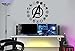Avengers Iron Man Capitan America Thor Spiderman All Avengers Adesivi murali Murali (W60xH60cm, Nero Opaco)