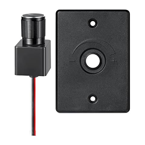 Obeaming DC 12V LED Dimmer Switch PWM Rotary for Campervan Boat Van Caravan Truck, Dimmable LED Lights/Incandescent/Halogen/Single color Strip Light Cover