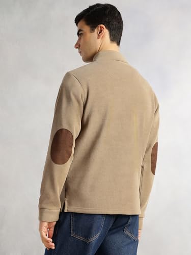 Image of Thomas Scott Men's | Regular Fit | Long Sleeves | High Neck | Solid | 100% Polyester | Knitted | Sweatshirt | Dry Clean Only