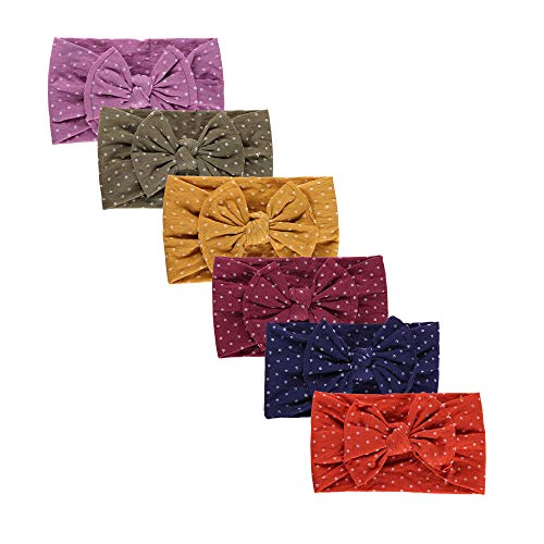 Baby Nylon Headbands Hairbands Hair Bow Elastics for Baby Girls Newborn Infant Toddlers Kids (Super soft-N)