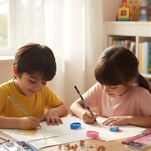 Image of Crackles CracklesCrackles Pencil Sets Stationery for Kids | Birthday Return Gifts for Boys & Girls | Multi Designs & Colors | Cartoon Printed Pencils for School & Party Favors - Pack of 24