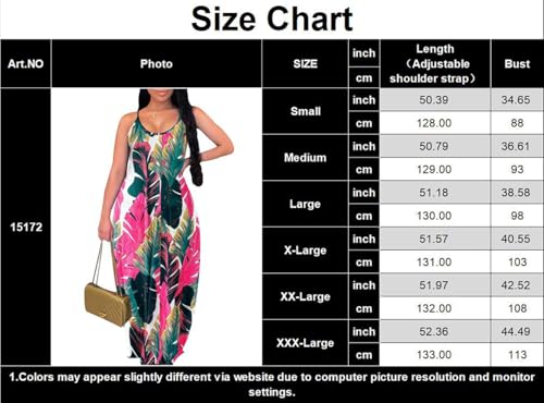 Image of Summer Dresses for Women Spaghetti Strap Beach Floor Length Maxi Sundresses | Floral Print,Casual,with Pockets