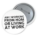 Photo Gallery spilla con scritta "i m i working from home living at sarcastic", divertente, per impiegati in ufficio, colore, 3" Photo Gallery spilla con scritta "i m i working from home living at sarcastic", divertente, per impiegati in ufficio, colore, 3"