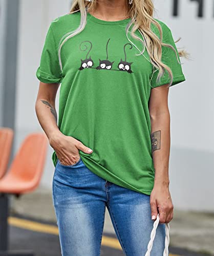 NIUBIA Women's T Shirts Summer Tops Simple Heart Graphic Shirts Sayings Short Sleeve Vacation Casual Blouse Thankful Tee2