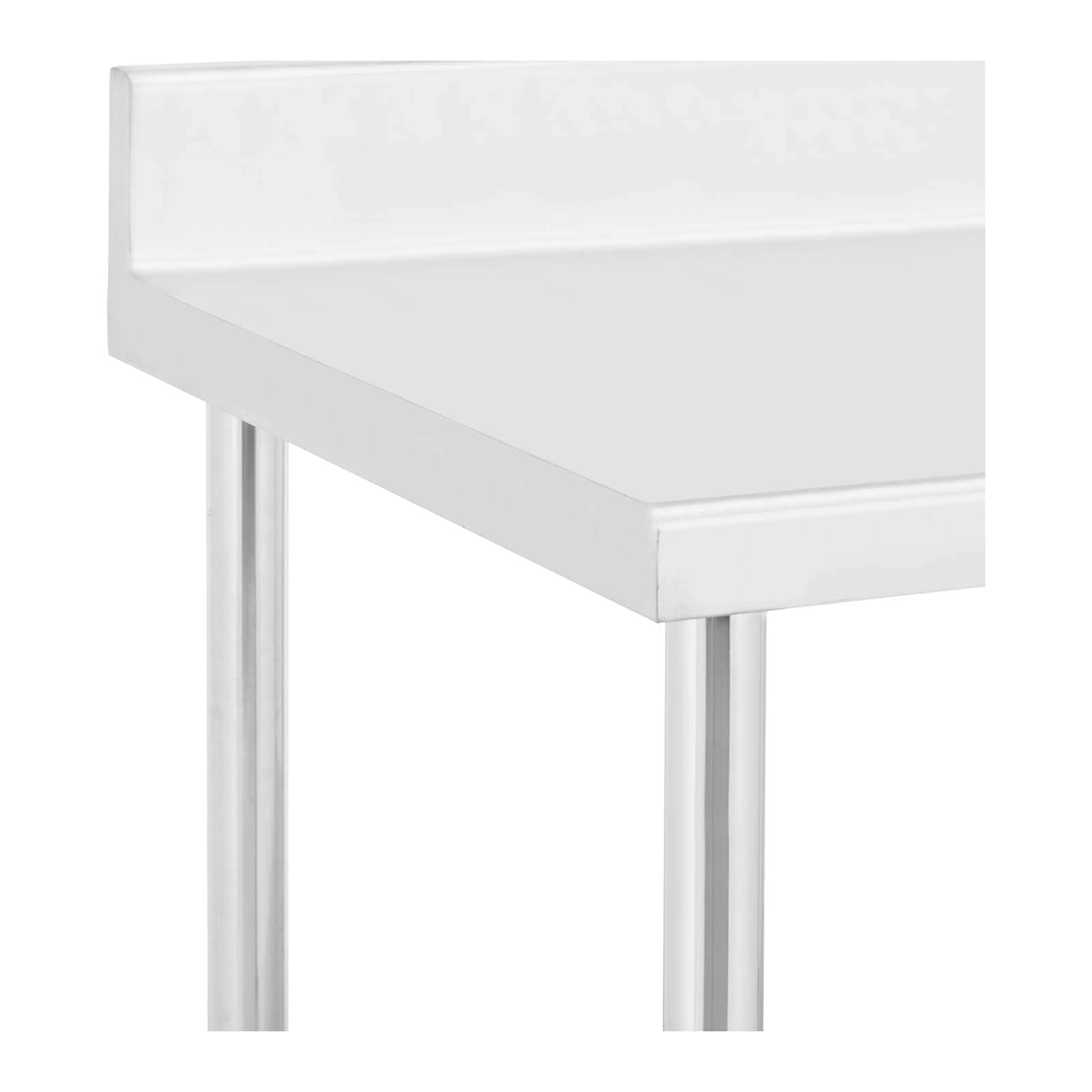 Royal Catering RCAT-120/70-WS - Tavolo da lavoro in acciaio INOX con ruote e alzata, 70 x 120 cm, portata 158 kg, con ruote, tavolo da lavoro su ruote