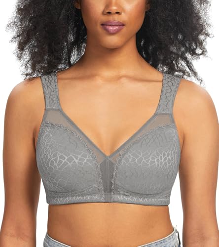 Image of HACI Women's Minimizer Bra Full Coverage Everyday Wirefree Non Padded Plus Size for Large Bust Support Seamless