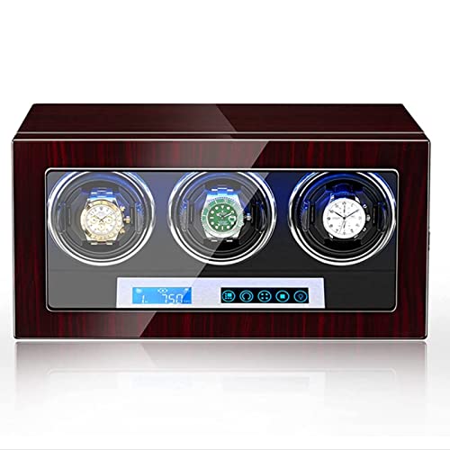 Estuche enrollador de relojes automático con acabado premium y motor