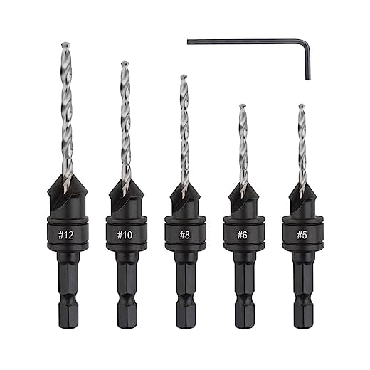 Gunpla HSS Countersink Drill Bit Set