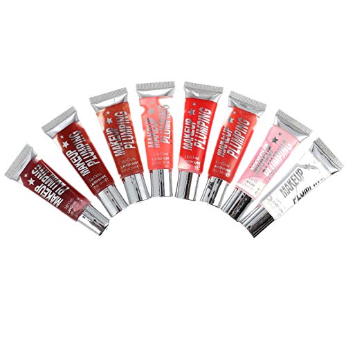 Lurrose Chupeta Óleo 8Pcs Umidade Brilho Labial Frutas de Alta Gloss Lip Glosses Hidratantes Lip Glo