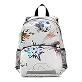 MATERIAL SUPERIOR: el bolso de libro de mochila preescolar está hecho de tela de salve y cinturón tejido con bolsa de malla, el bolso de libro de estilo casual ligero es de aspecto peque?o y lindo, adecuado para los ni?os de 2-7 a?os de edad que viajan en los hombros, puede sostener las pertenencias personales de los ni?os, dejar que aprendan a manejar sus pertenencias.