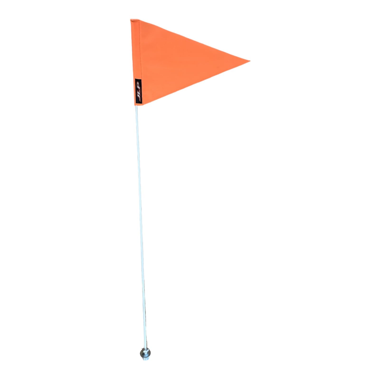 JLP 3.5 Ft Tall Flag: 15x10 In Nylon Triangular Fluorescent Orange Off-Road and Recreational Sports Safety High Visibility and Wind Resistance Heavy Duty