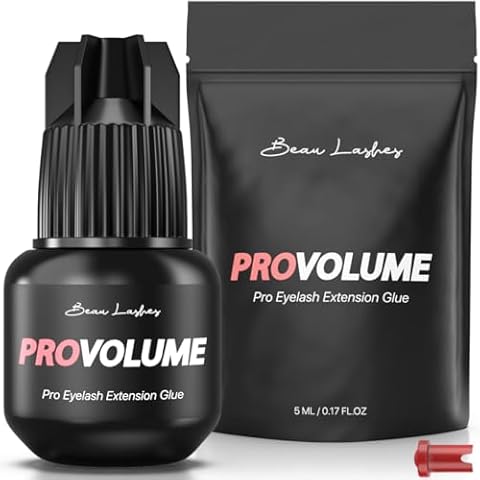 Super Strong Eyelash Extension Glue for Professionals | Strongest Black Lash Adhesive for Long Lasting Semi Permanent Individual Lash Extensions | 1-2s Fastest Drying & up to 7 Weeks Retention Cover