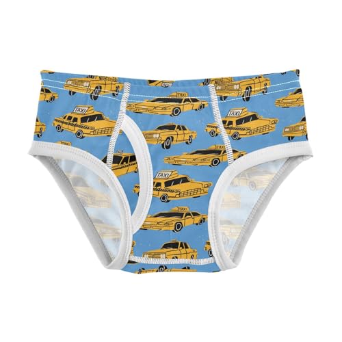 Cotton Little Boys Briefs Soft Vintage Taxi Toddler Underwear