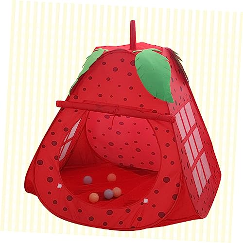 VICASKY Meisjes Tentje Opvouwbare Put Kasteel Put Met Tunnel Tentje Voor Kinderen Pit Tent Spel Spelen Tent Fruit Aardbei Pit Kinderen Tipi Tenten Voor Kinderen Baby Opvouwbare Bal Binnen - Afbeelding 6