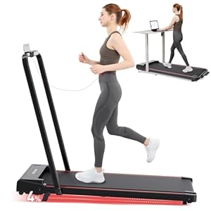 CITYSPORTS Treadmill with Incline,2 in 1 Folding Treadmill for Home and Office,12KM/H Walking Pad Foldable with Remote Control,LED Display