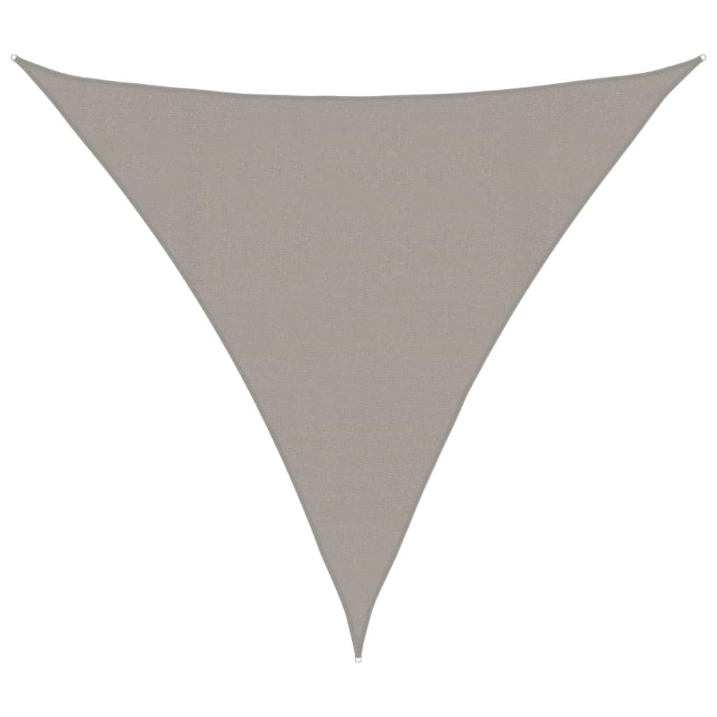 vidaXL Sunshade Sail, Sunscreen for Outdoor, UV Proof Awning for Wedding Party, Canopy Sun Sail Tarp, 160 g/m² Triangular Light Grey 4x4x4 m HDPE — image 1