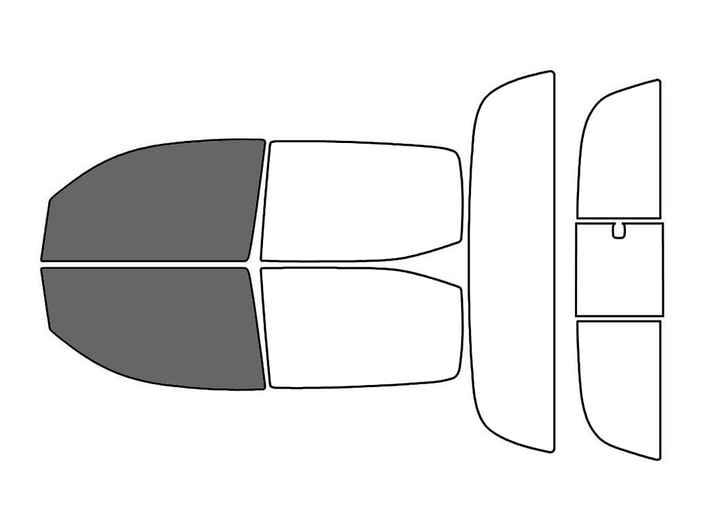 Rvinyl Precut Window Tint Kit For Toyota Tacoma 2005-2015 4-Door – 35% VLT, Black, Blocks 99% UV, DIY Install