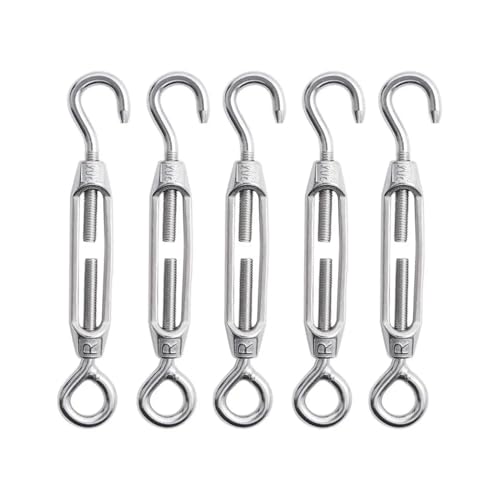 Tensor Gancho de Acero Inoxidable 304 para Accesorios de Tienda de Camping M4 Ojo Tensor de Cable miniatura 6