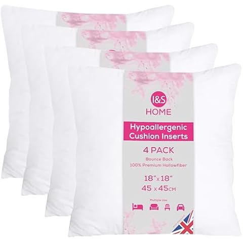 I&S Home 45cm Square Cushion Inserts Cover