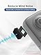 SUNMON 8 Stk Kamera Mikrofon Windmuff für Insta360 X3/X4, 4Mikrofon Windschutz und 4 Kamera Mikrofon-Windschutzscheibe, Camera Mic Wind Muff zur Reduzierung von Windgeräuschen