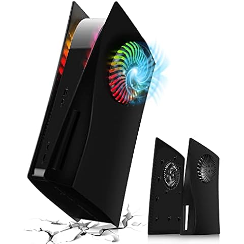 PS5 Faceplates PS5 Plates Faceplate (Black with fan) Cover
