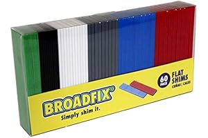 Shim, Flat Plastic, 60-Pack: Precision Woodworking Spacers for Optimal Joint Alignment