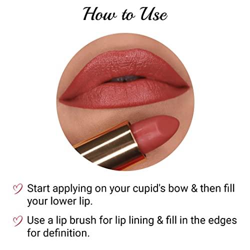 Image of Iba Long Stay Matte Lipstick for Women- M17 Apricot Blush, 4g | Creamy Matte Finish & Smooth Texture | Long-Lasting | Hydrated Lips | Enriched with Vitamin E | Intense Colour & Highly Pigmented | Lip Makeup