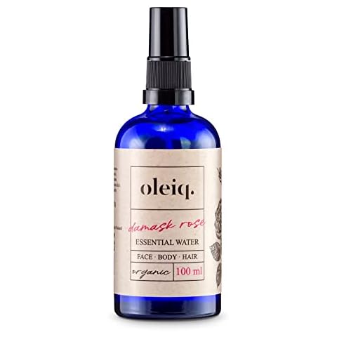 Oleiq Damast Rose Essential Water. Gesichtswasser für Tagespflege und Nachtpflege Cover